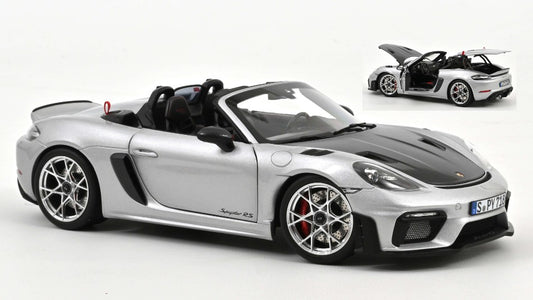 Norev - PORSCHE 718 SPYDER RS W/WEISSACH PACK 2023 GT MET.SILVER 1:18 - Cod. NV187270