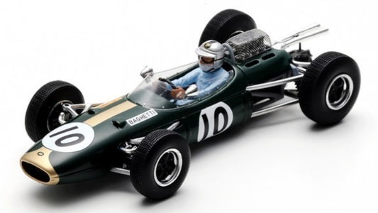 Spark Model - BRABHAM BT7 N.10 ITALY GP 1965 GIANCARLO BAGHETTI 1:43 - Cod. S7086