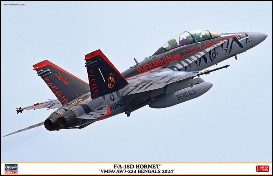 Hasegawa - F/A-18D HORNET VMFA 224 BENGALS 2024 KIT 1:48 - Cod. HA07545