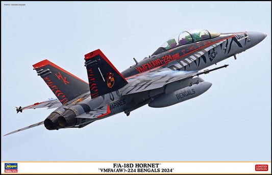 Hasegawa - F/A-18D HORNET VMFA 224 BENGALS 2024 KIT 1:48 - Cod. HA07545