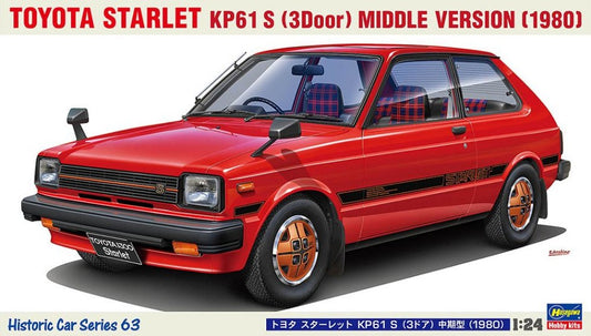Hasegawa - TOYOTA STARLET KP 61 S, 1980 KIT 1:24 - Cod. HA21163