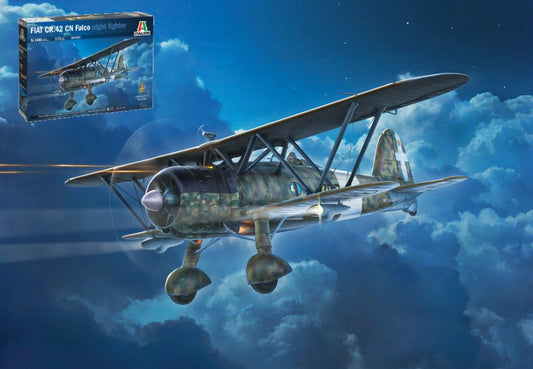 Italeri - FIAT CR.42 CN "FALCO" NIGHT FIGHTER KIT 1:72 - Cod. IT1485
