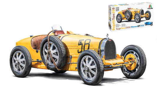 Italeri - BUGATTI TYPE 35B TARGA FLORIO 1929/MONACO GP 1930 KIT 1:12 - Cod. IT4716