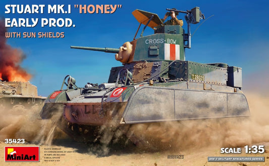 Miniart - STUART Mk.I HONEY EARLY PROD.W/SUN SHIELDS KIT 1:35 - Cod. MIN35423