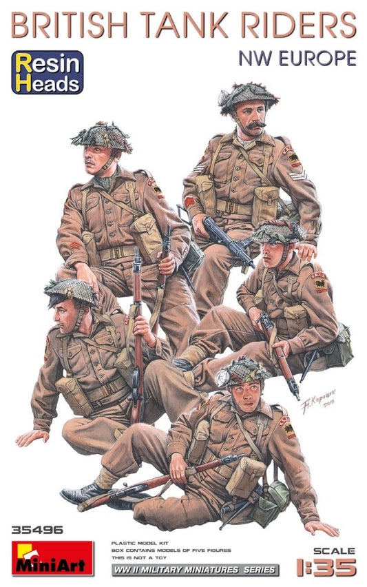 Miniart - BRITISH TANK RIDERS (NW EUROPE) KIT 1:35 - Cod. MIN35496