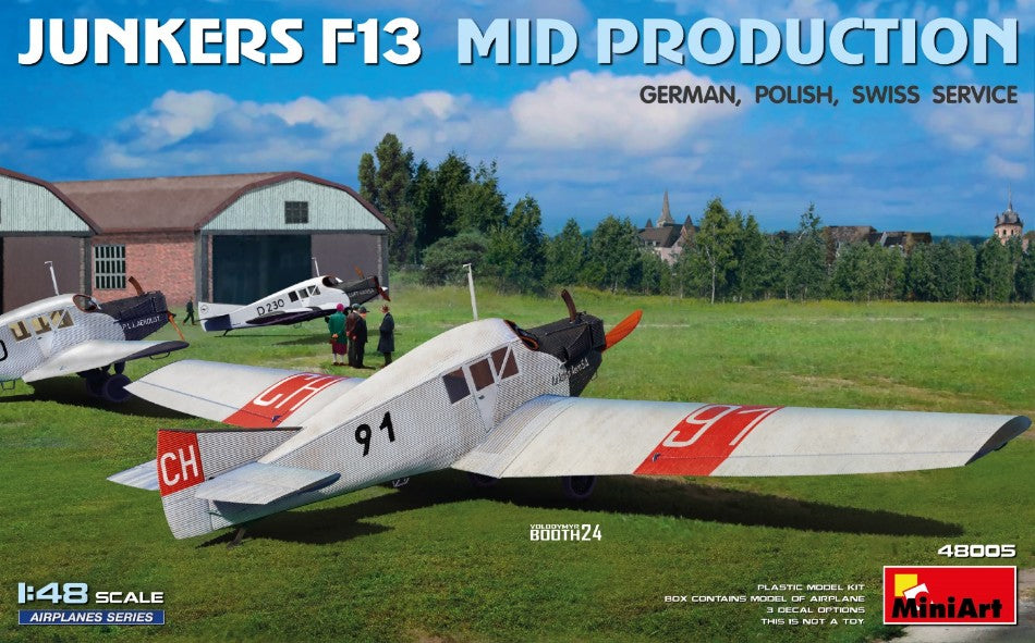 Miniart - JUNKERS F13 MID PROD.POLISH SWISS SERVICE KIT 1:48 - Cod. MIN48005