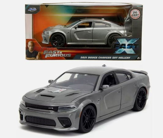Jada Toys - DODGE CHARGER 2021 FAST & FURIOUS FAST X DARK GREY 1:24 - Cod. JADA34472