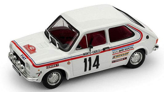 Brumm - FIAT 127 N.114 ABANDON RALLY MONTE CARLO 1973 DONGUES-SAULIES 1:43 - Cod. BM0551