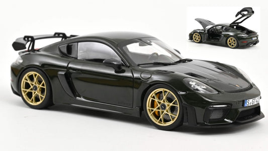 Norev - PORSCHE CAYMAN GT4 RS W/WEISSACH PACK 2023 BREWSTER GREEN 1:18 - Cod. NV187250