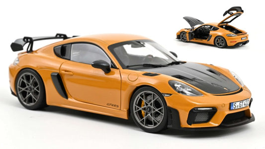Norev - PORSCHE CAYMAN GT4 RS W/WEISSACH 2023 BAHAMA YELLOW PACK 1:18 - Cod. NV187252