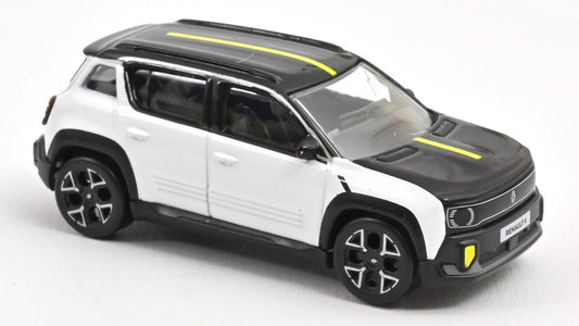 Norev - RENAULT 4 E-TECH ELECTRIC 2025 WHITE AND BLACK 1:64 - Cod. NV310981