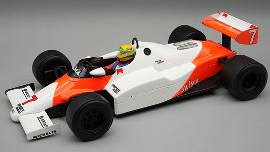 Tecnomodel - MCLAREN MP4/1C N.7 SILVERSTONE TEST DRIVE 1983 A.SENNA W/DRIVER 1:18 - Cod. TMD18402E