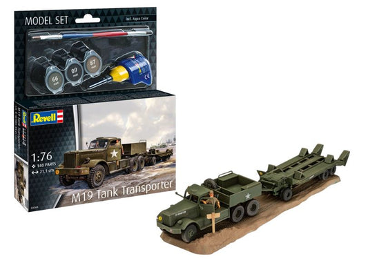 Revell - MODEL SET M19 TANK TRANSPORTER KIT 1:76 - Cod. RV63364