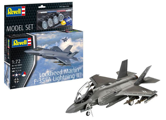 Revell - MODEL SET LOCKEED MARTIN F-35 A LIGHTNING II KIT 1:72 - Cod. RV63799