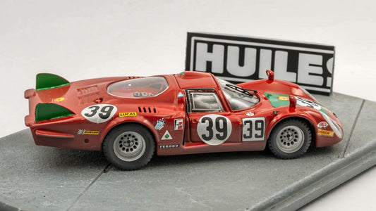 Best Model - ALFA ROMEO 33.2 N.39 24 H LE MANS 1968 IGNAZIO GIUNTI DIORAMA 1:43 - Cod. BT9872D