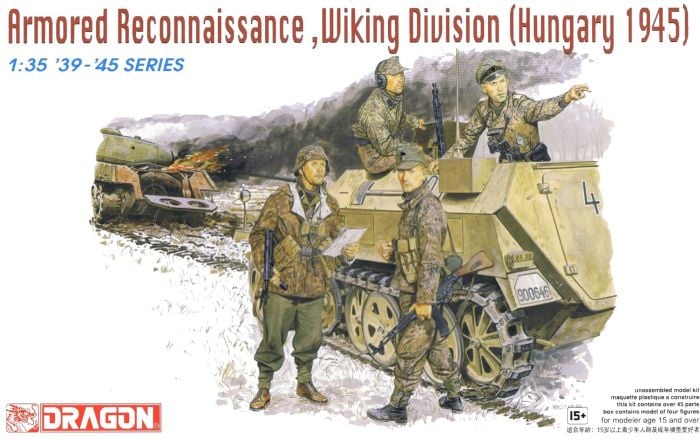 Dragon - ARMORED RECONAISSANCE WIKING DIV.HUNGARY 1945 KIT 1:35 - Cod. D6131