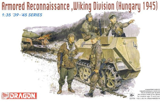 Dragon - ARMORED RECONAISSANCE WIKING DIV.HUNGARY 1945 KIT 1:35 - Cod. D6131