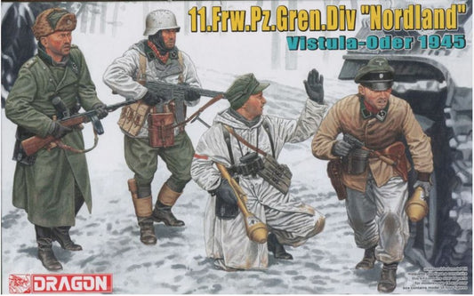 Dragon - 11.Fw.PANZERGRENADIER Div."Nordland" VISTULA-ODER 1945 KIT 1:35 - Cod. D6455