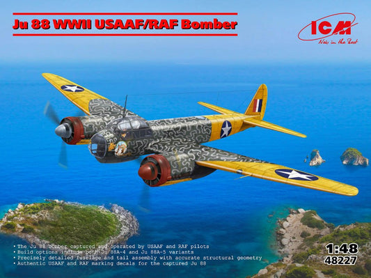 Icm - JU 88 WWII USAAF/RAF BOMBER KIT 1:48 - Cod. ICM48227