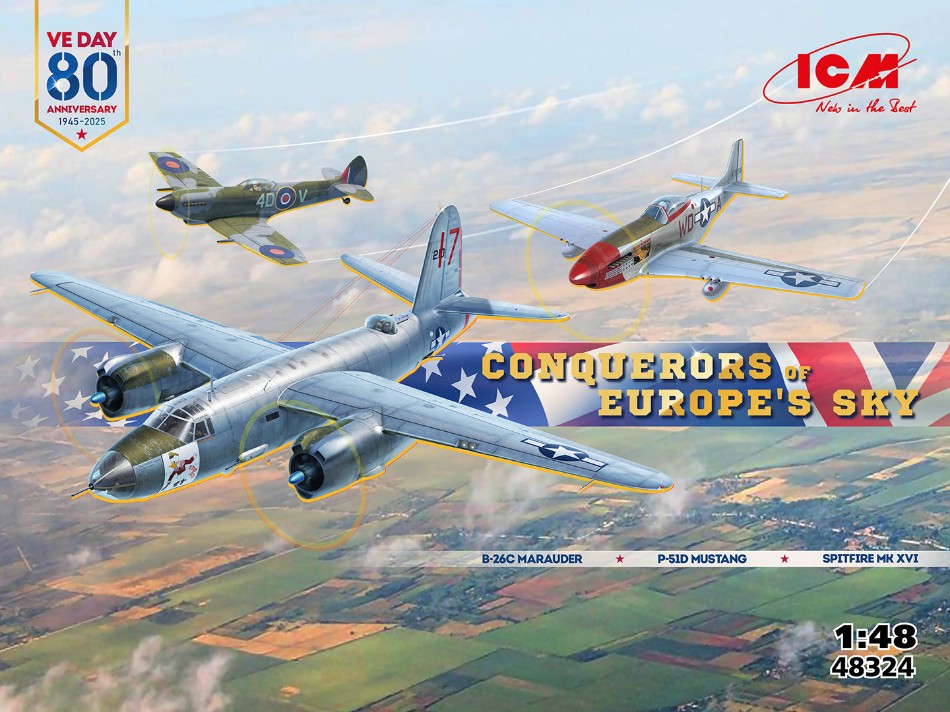 Icm - CONQUERORS OF EUROPE'S SKY KIT 1:48 - Cod. ICM48324