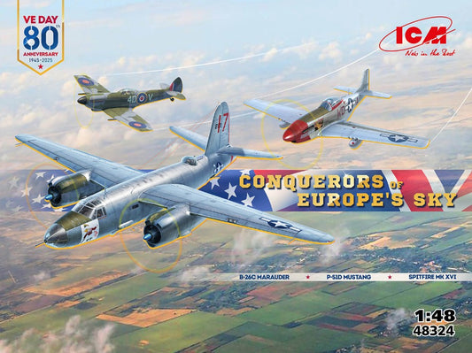 Icm - CONQUERORS OF EUROPE'S SKY KIT 1:48 - Cod. ICM48324