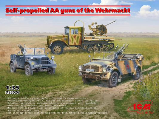 Icm - SELF PROPELLED AA GUNS OF THE WERMACHT KIT 1:35 - Cod. ICMDS3526