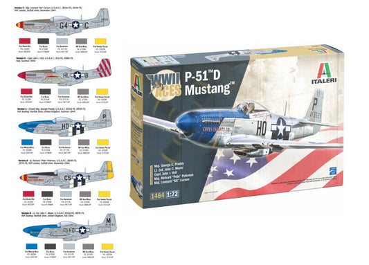 Italeri - P-51D MUSTANG ACES KIT 1:72 - Cod. IT1484