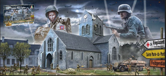 Italeri - BATTLE OF NORMANDY SAINT-MERE-EGLISE 6 JUNE 1944 KIT 1:72 - Cod. IT6199