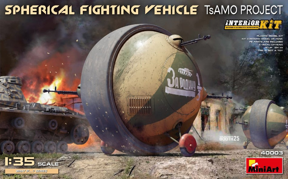 Miniart - SPHERICAL FIGHTING VEHICLE (TsAMO Project) INTERIOR KIT 1:35 - Cod. MIN40003