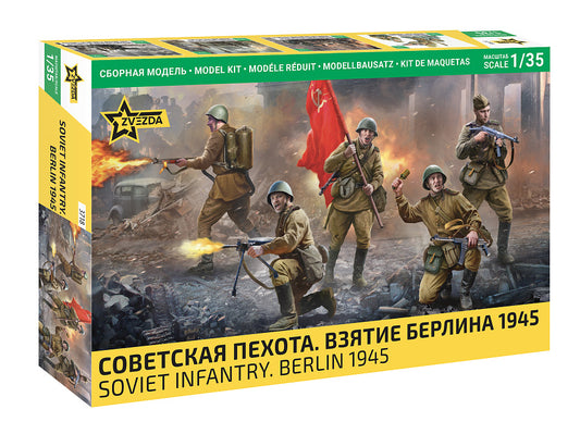 Zvezda - SOVIET INFANTRY BRLIN 1945 KIT 1:35 - Cod. Z3718