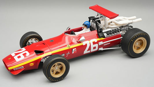 Tecnomodel - FERRARI 312F1/68 FRENCH GP 1968 J.ICKX W/DRIVER 1:18 - Cod. TMD18317A