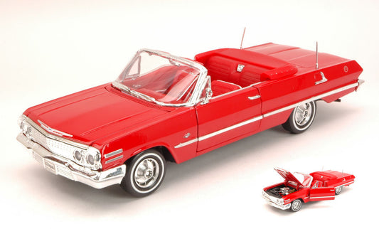 Welly - CHEVROLET IMPALA OPEN 1963 RED 1:24 - Cod. WE2434R