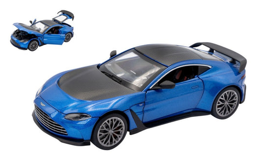 Re.el.toys - ASTON MARTIN V12 VANTAGE BLUE/CARBON 1:24 - Cod. RE0803BB