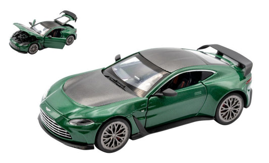 Re.el.toys - ASTON MARTIN V12 VANTAGE GREEN/BLACK 1:32 - Cod. RE0804GB