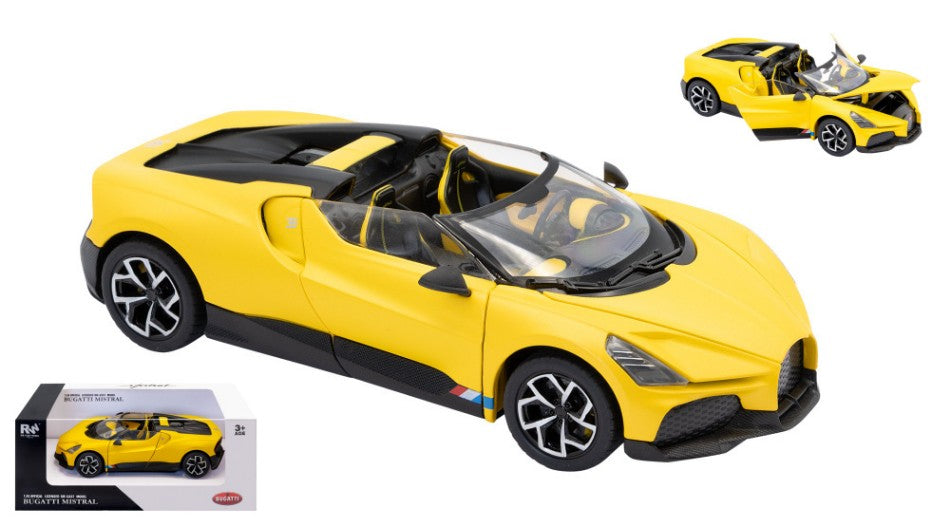 Re.el.toys - BUGATTI MISTRAL MATT YELLOW 1:24 - Cod. RE0814Y