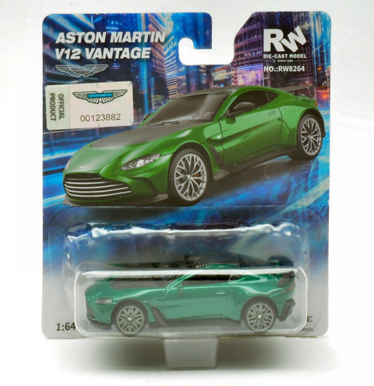Re.el.toys - ASTON MARTIN VANTAGE GREEN/BLACK BLISTER 1:64 - Cod. RE0837GB