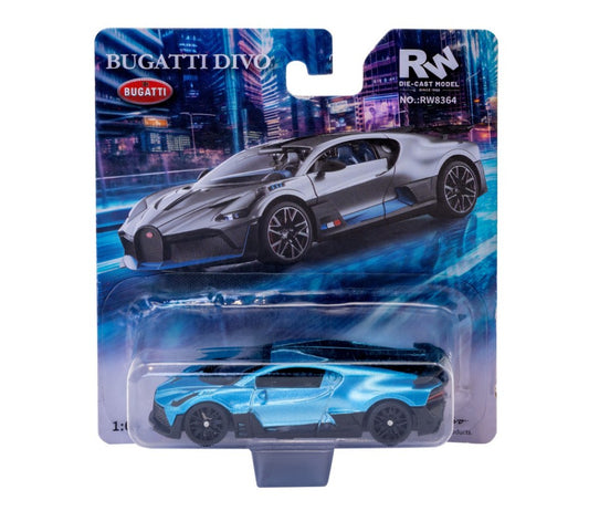 Re.el.toys - BUGATTI DIVO METALLIC BLUE BLISTER 1:64 - Cod. RE0839B