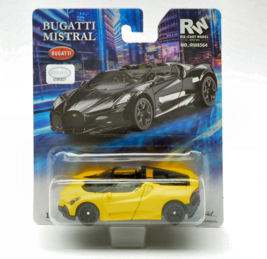 Re.el.toys - BUGATTI MISTRAL MATT YELLOW BLISTER 1:64 - Cod. RE0841Y