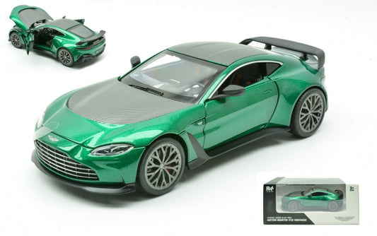 Re.el.toys - ASTON MARTIN V12 VANTAGE GREEN/CARBON 1:24 - Cod. RE0803GB