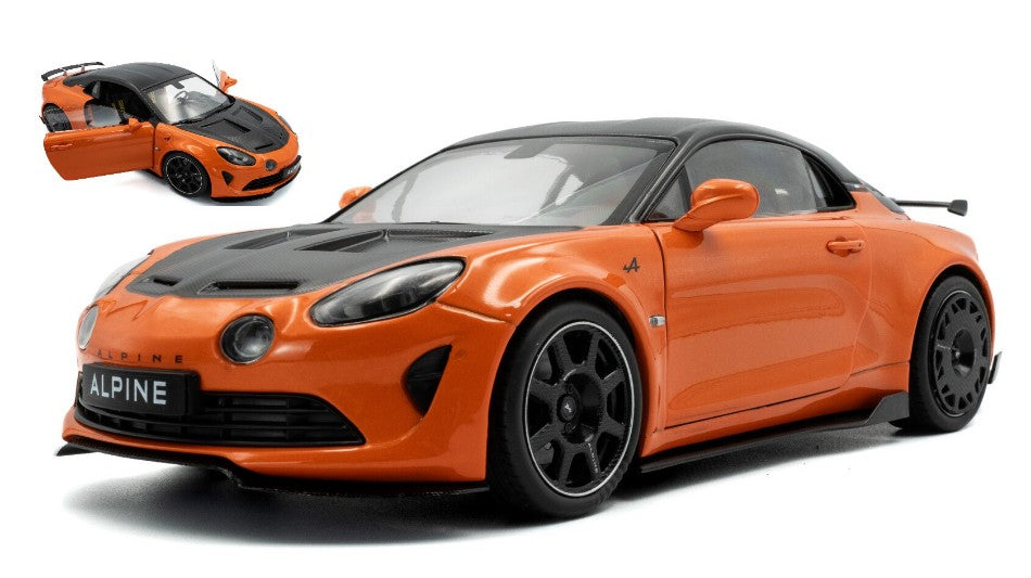 Solido - ALPINE A110 RADICALE COUPE 2024 ORANGE/BLACK 1:18 - Cod. SL1801629