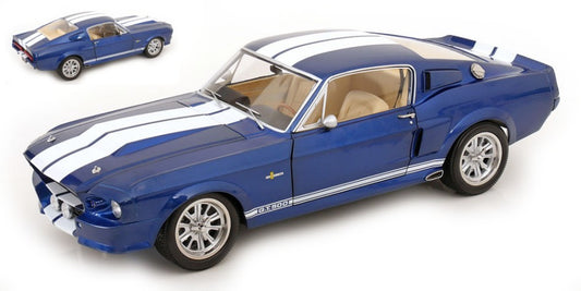 Kk Scale - FORD MUSTANG SHELBY GT500 1967 BLUE/WHITE 1:12 - Cod. KKDC120174