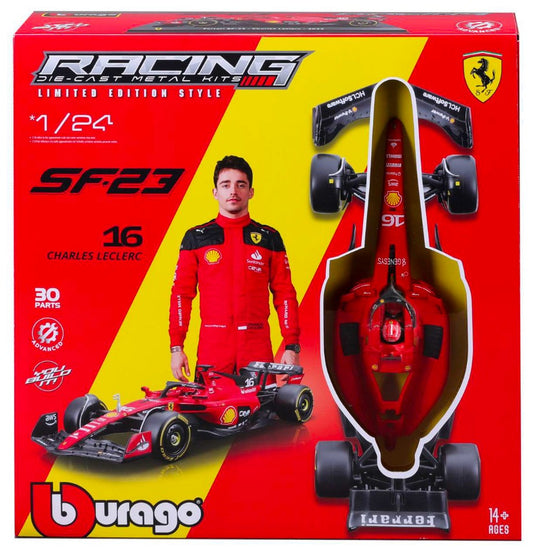 Burago - FERRARI SF-23 N.55 CARLOS SAINZ F1 2023 WITH HELMET KIT 1:24 - Cod. BU26852