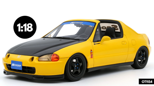 Ottomobile - HONDA CIVIC DEL SOL SPOON 1996 PHOENIX YELLOW 1:18 - Cod. OT1154