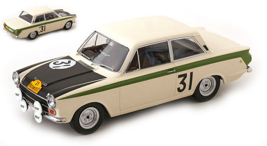 Modelcargroup - FORD LOTUS CORTINA MKI N.31 2nd NURBURGRING 1966 ICKX-STAPELAERE 1:18 - Cod. MCG18436