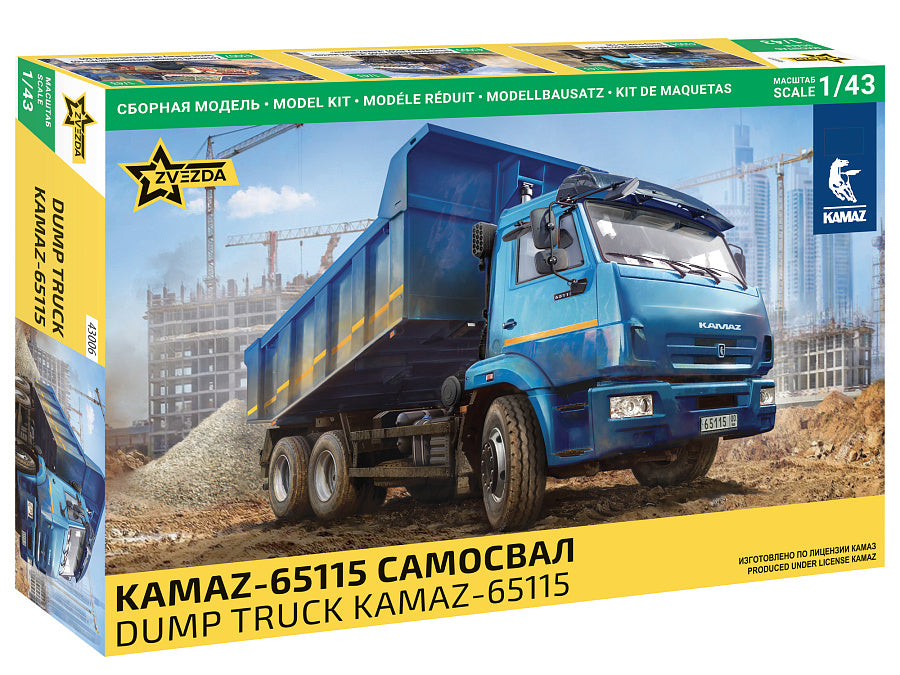 Zvezda - KAMAZ DUMP TRUCK KIT 1:43 - Cod. Z43006