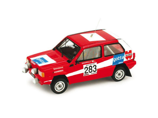 Brumm - FIAT PANDA N.283 RALLY DEI VINI 1981 N.283 TRANSKIT ARENA MODELLI 1:43 - Cod. BMK003