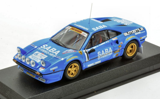 Best Model - FERRARI 308 GTB N.1 WINNER RALLY MILLE MIGLIA 1983 BUSSENI-CIOCCA 1:43 - Cod. BT9630-2