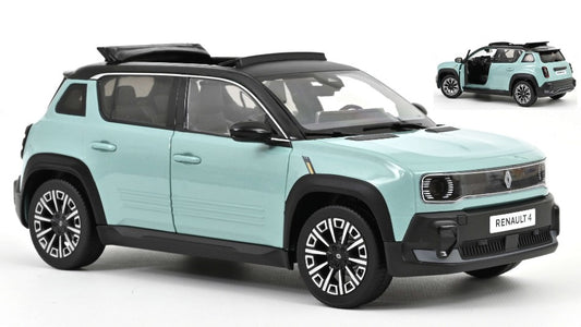 Norev - RENAULT 4 E-TECH 100% ELECTRIC 2025 HAUTS DE FRANCE GREEN 1:18 - Cod. NV185520
