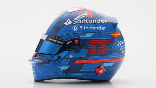 Looksmart - HELMET CARLOS SAINZ TEAM FERRARI HP MIAMI GP 2024 1:5 - Cod. LSHEL003