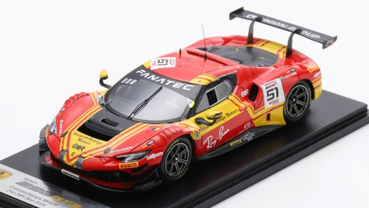 Looksmart - FERRARI 296 GT3 N.51 AF CORSE 2nd 24H SPA ROVERA-RIGON-PIER GUIDI 1:43 - Cod. LSRC188